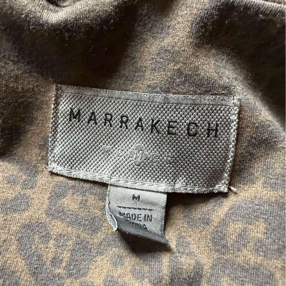 Anthropologie Marrakech Leopard Print Moto Jacket Removable Sherpa Collar - Picture 9 of 12